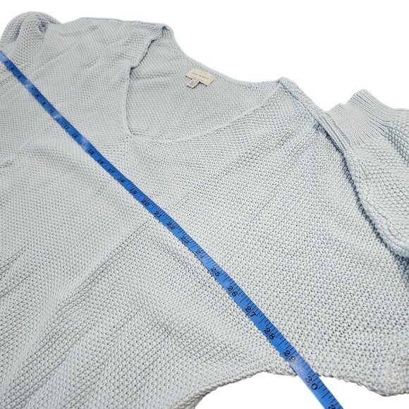 Lucky Brand Women's all Cotton V Neck Pale Blue Sweater size XL - Picture 7 of 9